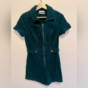 Urban Outfitters Zip-up Corduroy Romper